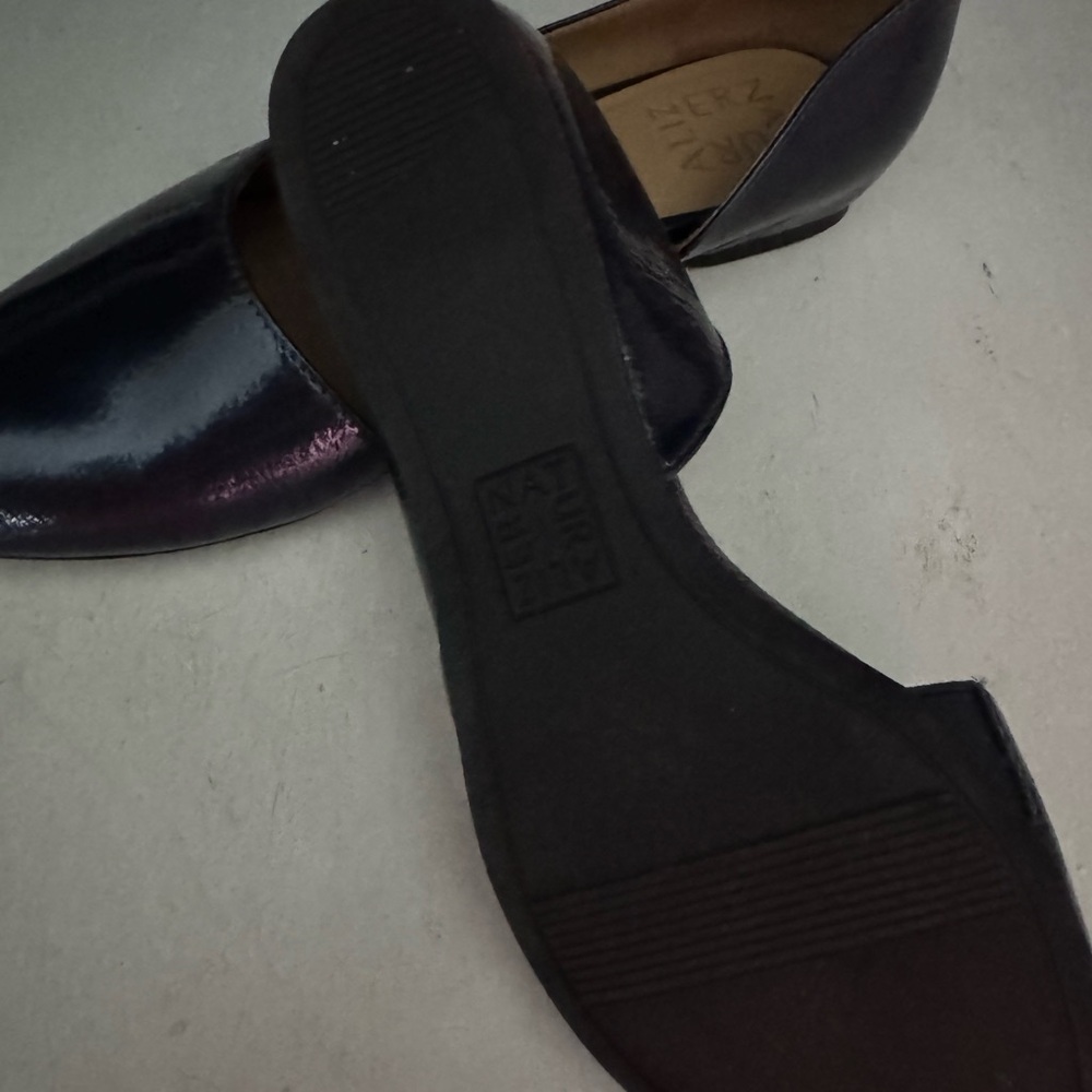 Naturalizer Shiny Blue Loafers